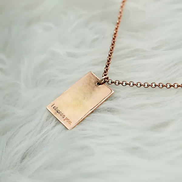 Special Text Engraved Pendant
