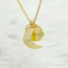 Sunmoon Engraved Pendant