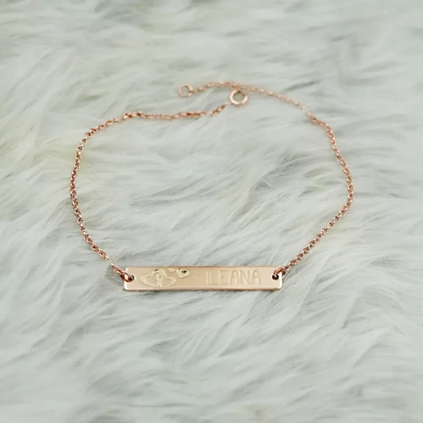 Custom Bar Necklace and Bracelet